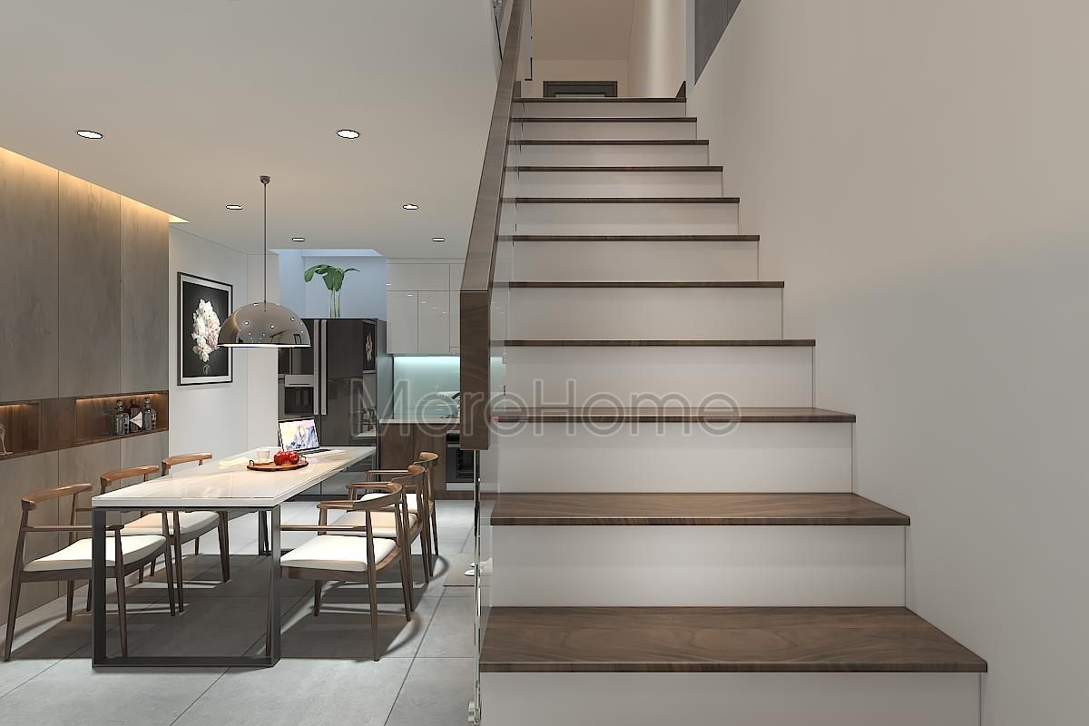 Thiết kế cầu thang đẹp cho nhà ống An Dương Tây Hồ 